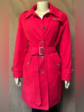 Pendleton Red Belted Trench Coat